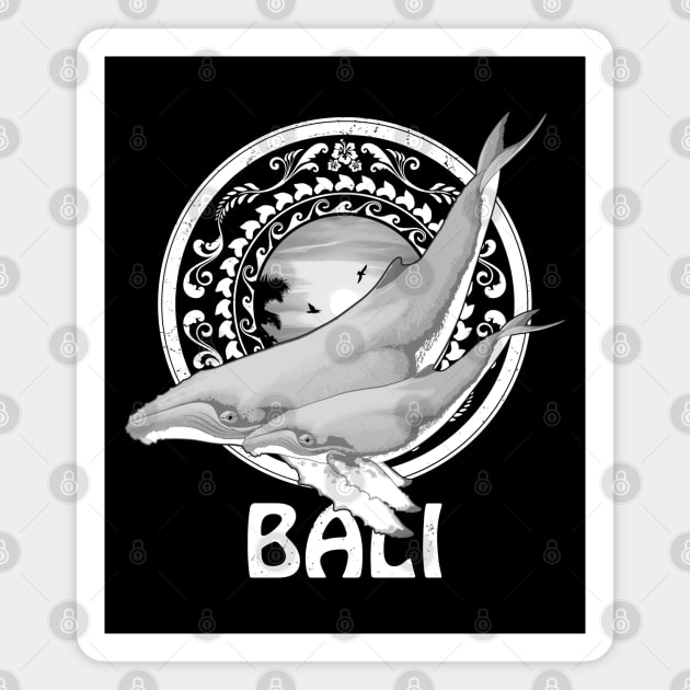 Humpback Whale Bali Indonesia Magnet by NicGrayTees